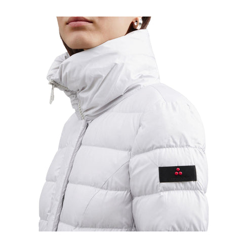 PEUTEREY Piumino lungo Piumino Donna Slim collo ampio Grigio perla - Francavilla Moda